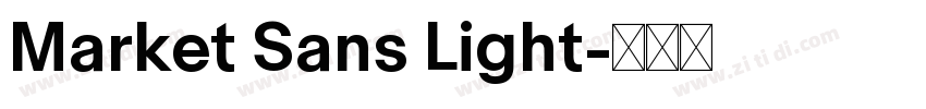 Market Sans Light字体转换